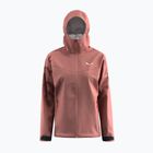 Giacca impermeabile donna Salewa Puez Aqua 4 PTX 2.5L desert pink