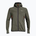 Felpa da trekking da uomo Salewa Agner Hybrid PL/DST FZ Hoody faded green melange/0910
