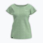 Maglia da trekking da donna Salewa Puez Melange Dry pastel green melange
