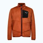 Felpa da trekking uomo Salewa Puez Warm Full Zip bombay brown