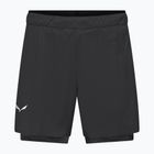 Pantaloncini da trekking da uomo Salewa Pedroc DST 2IN1 black out