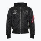 Alpha Industries MA-1 VF Hood Uomo Giacca Dark Side nera / riflettente