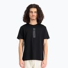 Alpha Industries - T-shirt da uomo con stampa a sbuffo - nero