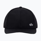Alpha Industries Metal Label rep cappellino da baseball nero/argento metallizzato