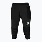 Pantaloni da portiere da bambino Reusch Contest 3/4 Short Advance Junior nero/argento