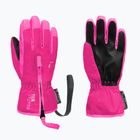 Guanti da sci per bambini Reusch Ben fuchsia purple/knockout pink