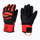 Guanto da sci Reusch Worldcup Warrior Prime R-TEX XT per bambini nero/rosso fluo