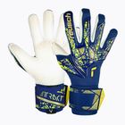 Guanti da portiere Reusch Attrakt Gold X GluePrint premium blu/oro