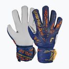 Guanti da portiere Reusch Attrakt Solid premium blu/oro