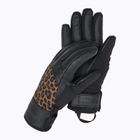 Guanto da sci da donna Reusch Beatrix R-Tex XT nero/marrone leopardato