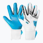 Guanti da portiere Reusch Attrakt Freegel Aqua bianco/nero/blu acqua