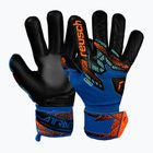 Guanti da portiere Reusch Attrakt Infinity NC Junior blu elettrico/arancio shocking/nero