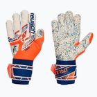 Guanti da portiere Reusch Attrakt Fusion arancione shocking/blu energia