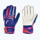 Guanti da portiere per bambini Reusch Attrakt Solid Junior sharp blue/white/shocking orange