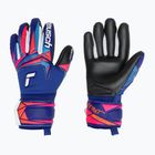 Guanti da portiere per bambini Reusch Attrakt Infinity Evolution NC Junior sharp blue/shocking orange/black