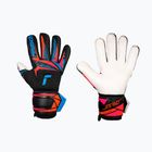 Guanti da portiere Reusch Attrakt Advance black/aqua blue/shocking orange