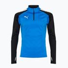 Felpa da calcio da uomo PUMA Teamliga 1/4 Zip Top blu elettrico limonato/puma nero