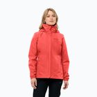 Jack Wolfskin Stormy Point 2L, giacca da pioggia da donna rosso vivo