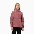 Jack Wolfskin Stormy Point 2L giacca da pioggia da donna rosso ocra
