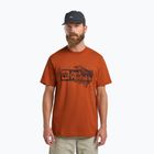 Maglietta Jack Wolfskin da uomo Jack Wolfskin Brand T arancione bruciato