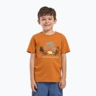 Maglietta Jack Wolfskin da bambino Graphic Cotton T stampa morbida ambra
