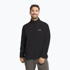 Felpa in pile da uomo Jack Wolfskin Taunus 100 Half Zip black
