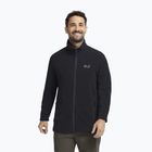 Felpa in pile da uomo Jack Wolfskin Taunus 100 Full Zip black