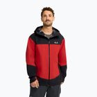 Giacca antipioggia da uomo Jack Wolfskin Rockpaw 3L siren red