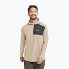 Felpa trekking da uomo  Jack Wolfskin Sucol Hoody oyster