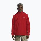 Giacca antipioggia da uomo Jack Wolfskin Trailtime 2L siren red