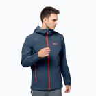 Giacca da pioggia Jack Wolfskin Highest Peak 2.5L blu tuono da uomo