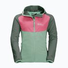 Giacca softshell Jack Wolfskin da bambino Turbulence verde granito