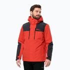 Jack Wolfskin giacca Jasper 3in1 da uomo rosso forte