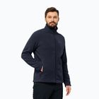 Jack Wolfskin giacca in pile da uomo Winterstein Fz blu notte