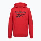 Felpa con cappuccio in pile Reebok Identity Big Logo Uomo vecred/nero
