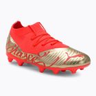 PUMA Future Z 3.4 Neymar Jr. scarpe da calcio per bambini. FG/AG corallo infuocato/oro