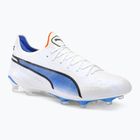 PUMA King Ultimate FG/AG scarpe da calcio uomo puma bianco/puma nero/blu glimmer/ultra orange