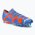 Scarpe da calcio da uomo PUMA Future Ultimate Low FG/AG blu glimmer/puma bianco/ultra arancione
