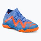 PUMA Future Match TT + Mid blu glimmer/puma bianco/ultra arancione scarpe da calcio per bambini