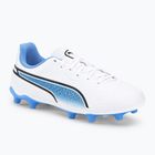 PUMA King Match FG/AG scarpe da calcio per bambini puma bianco/puma nero/blu glimmer