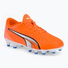 PUMA Ultra Play FG/AG ultra arancione/puma bianco/blu glimmer scarpe da calcio per bambini