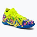 Scarpe da calcio PUMA Future Match Energy IT + Mid da bambino ultra blu/allarme giallo/rosa luminoso