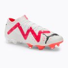 Scarpe da calcio da uomo PUMA Future Ultimate Low FG/AG puma bianco/puma nero/fire orchid