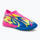 Scarpe da calcio per bambini PUMA Ultra Match LL Energy IT + Mid rosa luminoso/ultra blu/giallo allerta