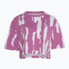 Donne adidas Thebe Magugu Allover Print Crop Tee semi pulse lilla/bianco