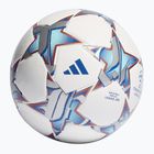 adidas UCL League 23/24 calcio bianco / argento metallico / ciano brillante / blu reale dimensioni 5