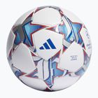 Adidas UCL League 23/24 bianco / argento metallico / ciano brillante dimensioni 5 calcio