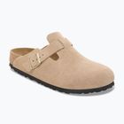 Ciabatte BIRKENSTOCK Boston Suede Leather sandcastle