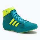 Scarpe da wrestling per bambini adidas Havoc purple team/lucid lemon/signal cyan