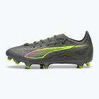 Scarpe da calcio PUMA uomo Ultra 5 Match FG/AG argento invecchiato opaco/allarme giallo/puma argento invecchiato